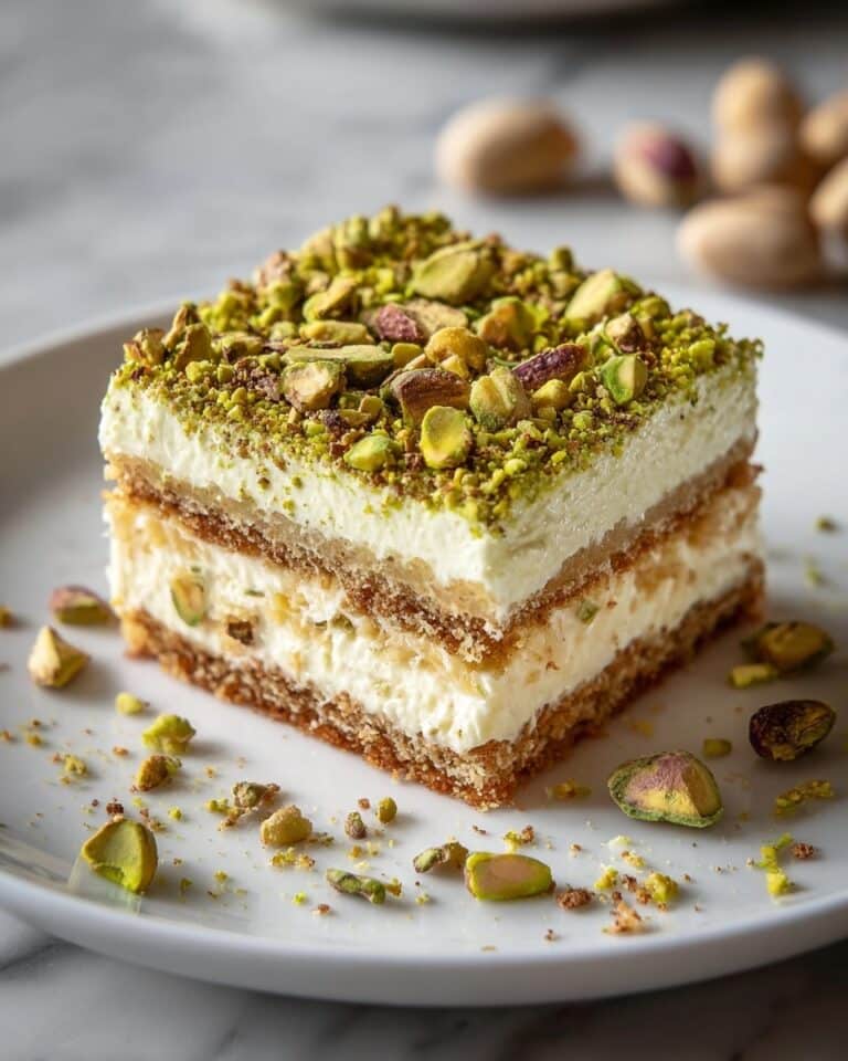 No-Bake Pistachio Tiramisu – Creamy, Nutty & Elegant Recipe