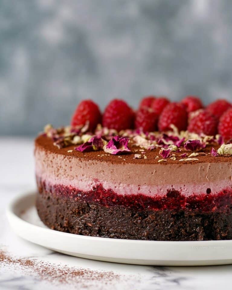 Chocolate Mousse Raspberry Cake Recipe