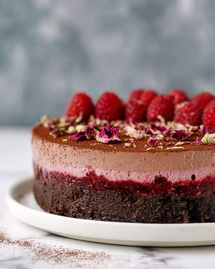 Chocolate Mousse Raspberry Cake Recipe