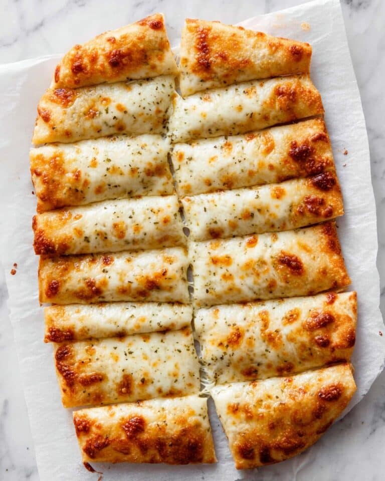 Cheesy Breadsticks Made from Pizza Dough Recipe