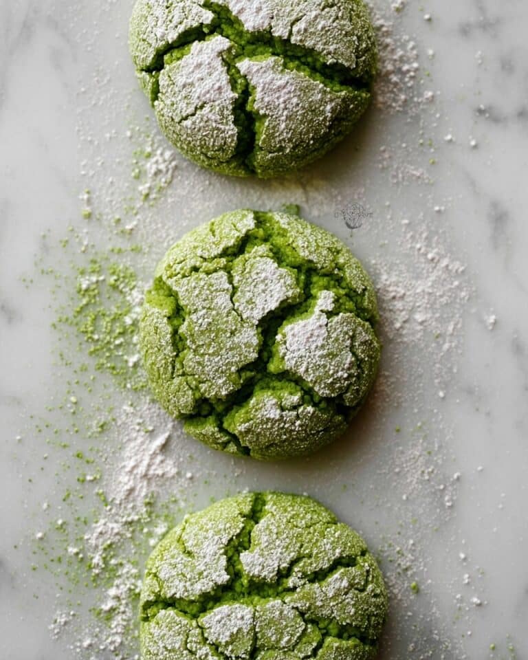 Best Matcha Crinkle Cookies (No Chilling!) Recipe