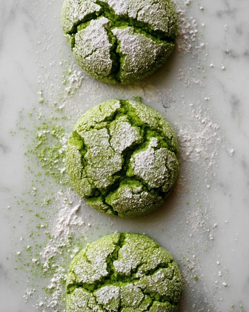 Best Matcha Crinkle Cookies (No Chilling!) Recipe