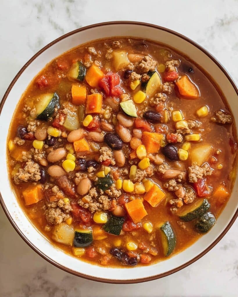 The Best Turkey Vegetable Chili (with Beans, Healthy) Recipe