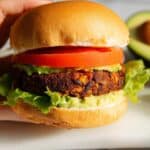 Black Bean Sweet Potato Veggie Burgers Recipe