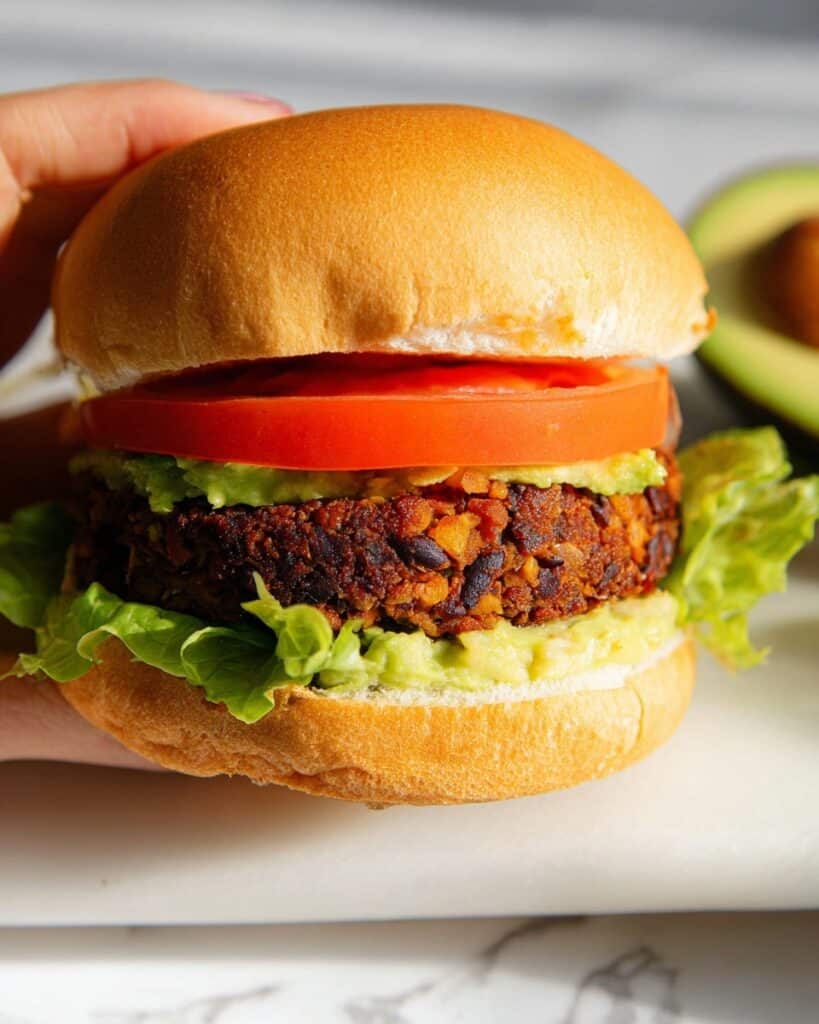 Black Bean Sweet Potato Veggie Burgers Recipe