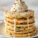 Funfetti Pancakes with Vanilla Butter Glaze Recipe