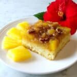 Pineapple Upside Down Cake with Macadamia Nuts and Coconut Recipe