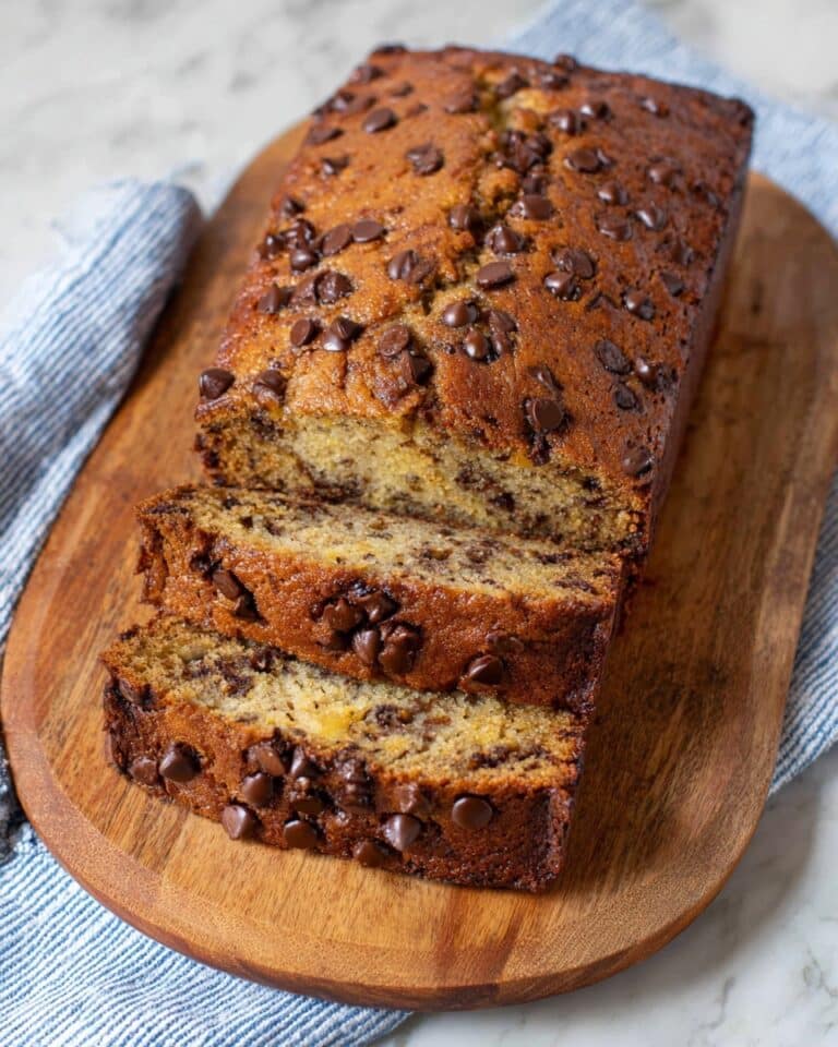Easy Chocolate Chip Banana Bread Recipe