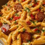 One-Pot Creamy Spicy Cajun Sausage Pasta Recipe