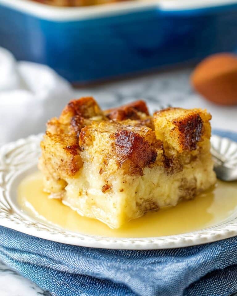 Classic Bread Pudding with Vanilla Sauce Recipe