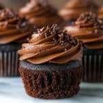 Moist Chocolate Cupcakes with Rich Chocolate Buttercream Frosting Recipe