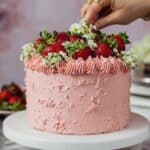 Vanilla & Strawberry Layer Cake Recipe