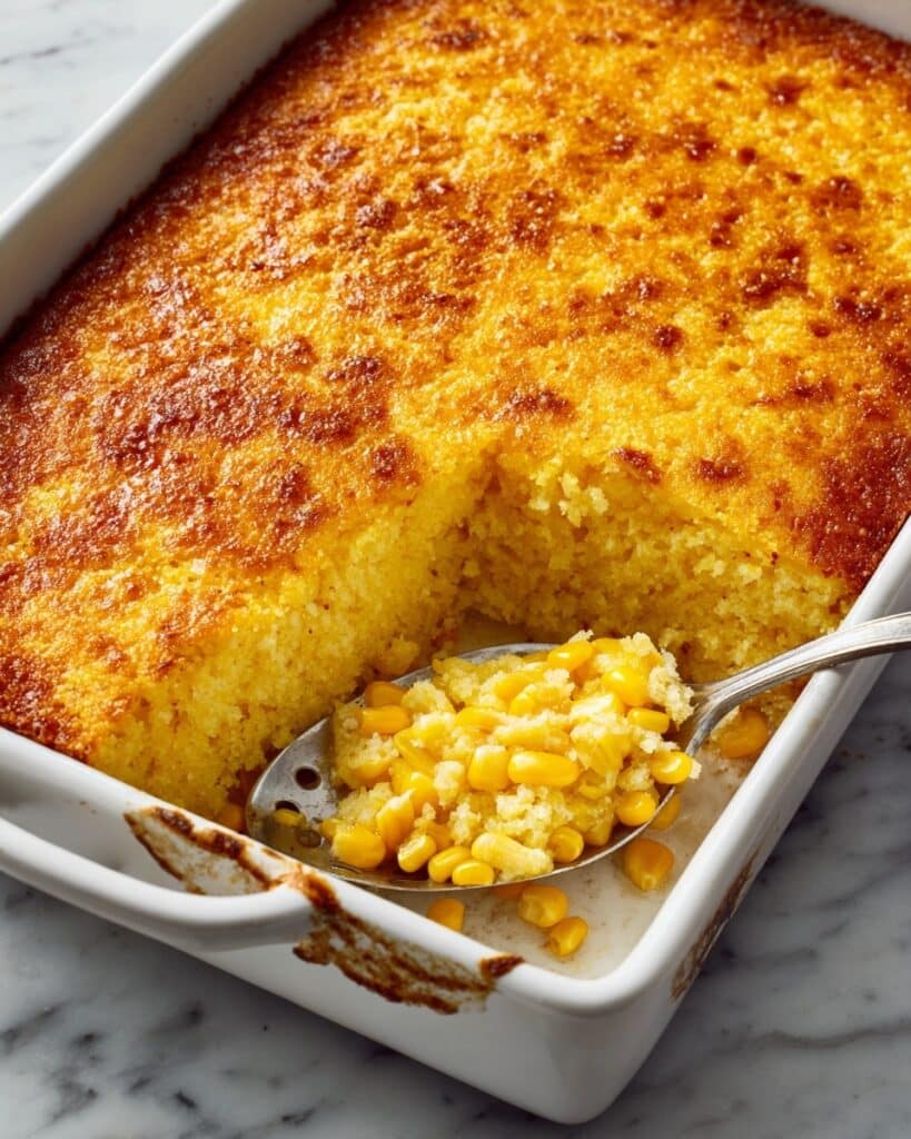 Sweet Corn Casserole with Creamed Corn and Jiffy Mix Recipe
