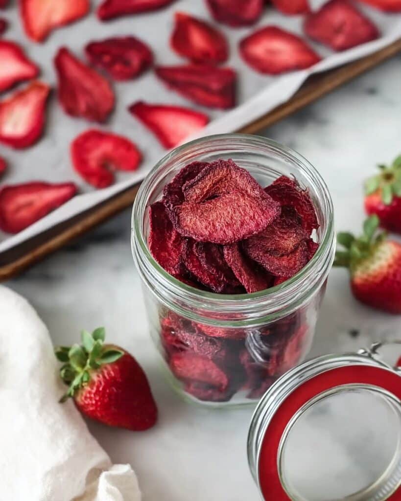 Oven Dried Strawberries Recipe