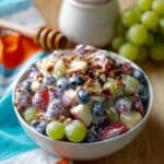 Fresh Fruit Salad with Greek Yogurt, Honey, and Nuts Recipe