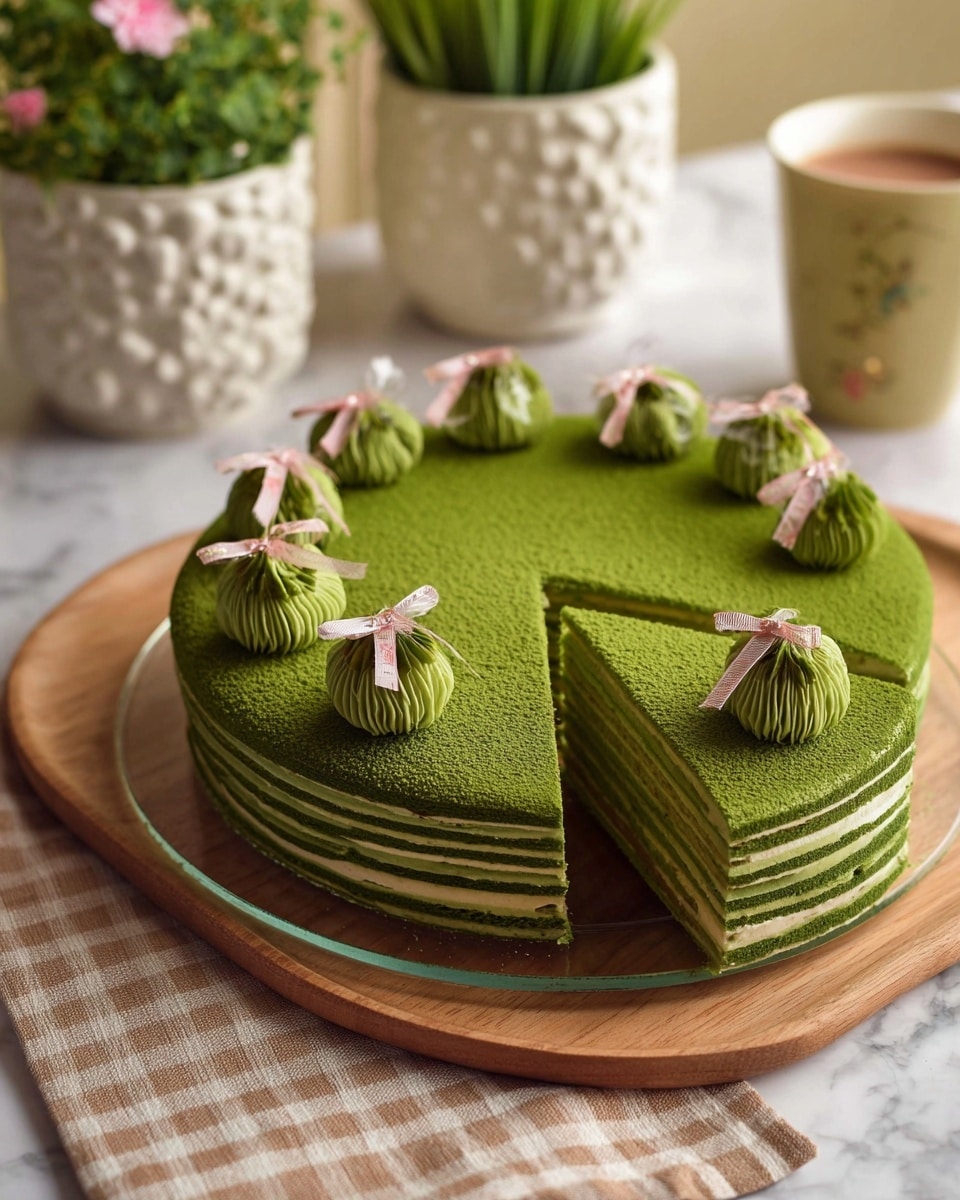 Matcha Crepe Cake Recipe