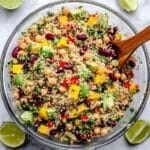 Healthy Quinoa Salad with Mango, Black Beans, and Fresh Herbs Recipe