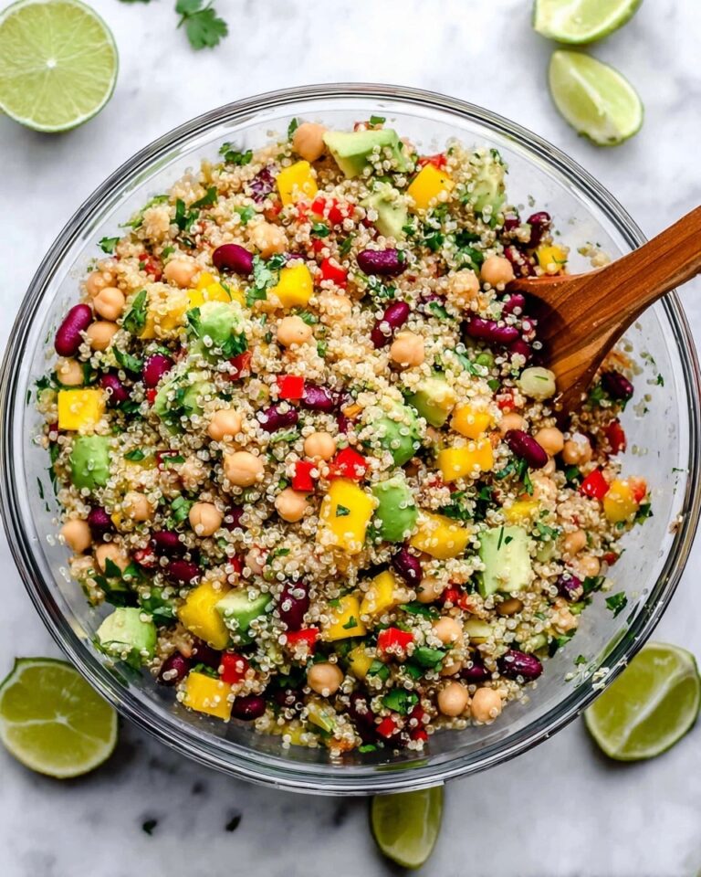 Healthy Quinoa Salad with Mango, Black Beans, and Fresh Herbs Recipe