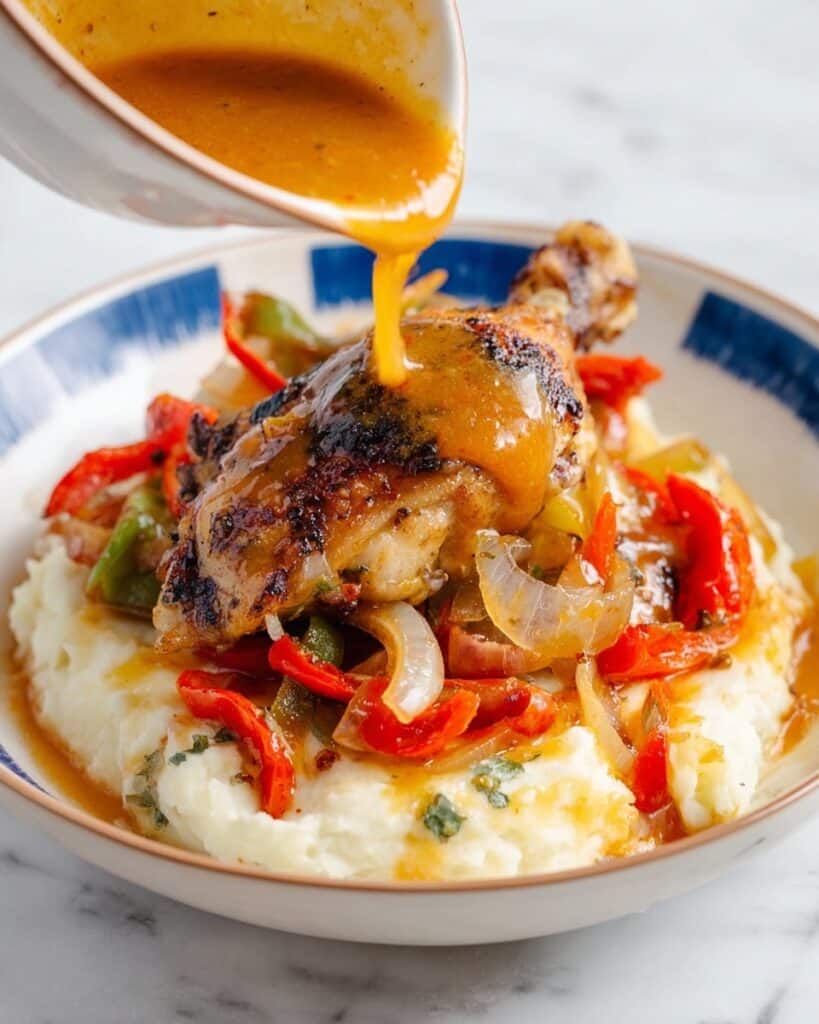 Italian Dressing Chicken Baked with Peppers and Onions Recipe