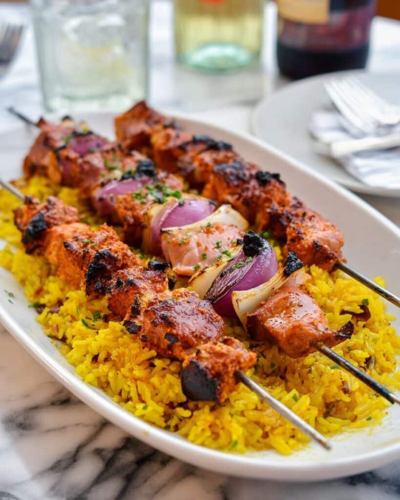 Middle Eastern-Style Grilled Chicken Kabobs Recipe
