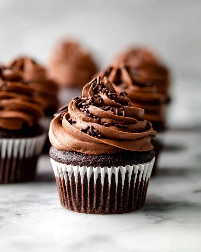 Chocolate Cupcakes with Rich Cocoa Frosting Recipe