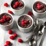 Dark Chocolate Raspberry Mousse Cakes Recipe