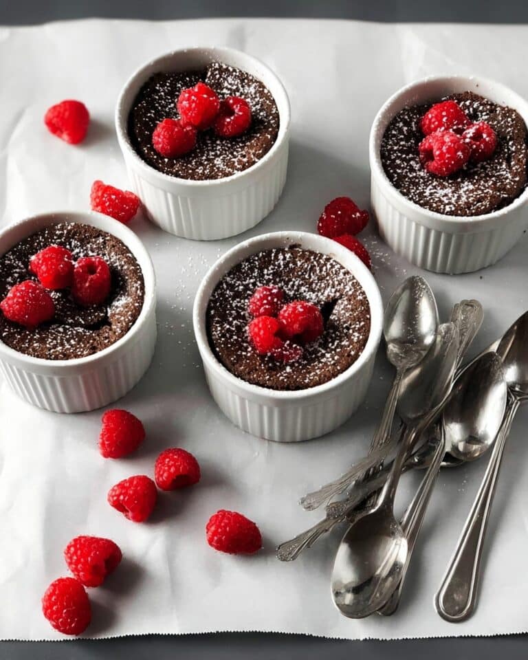 Dark Chocolate Raspberry Mousse Cakes Recipe