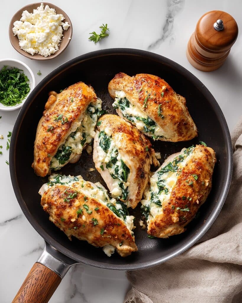Spinach and Feta Stuffed Chicken Breast Recipe