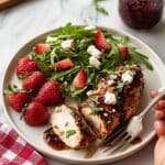 Strawberry Basil Chicken with Balsamic Glaze Recipe