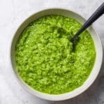 Vibrant Garlic Scape & Basil Pesto Recipe