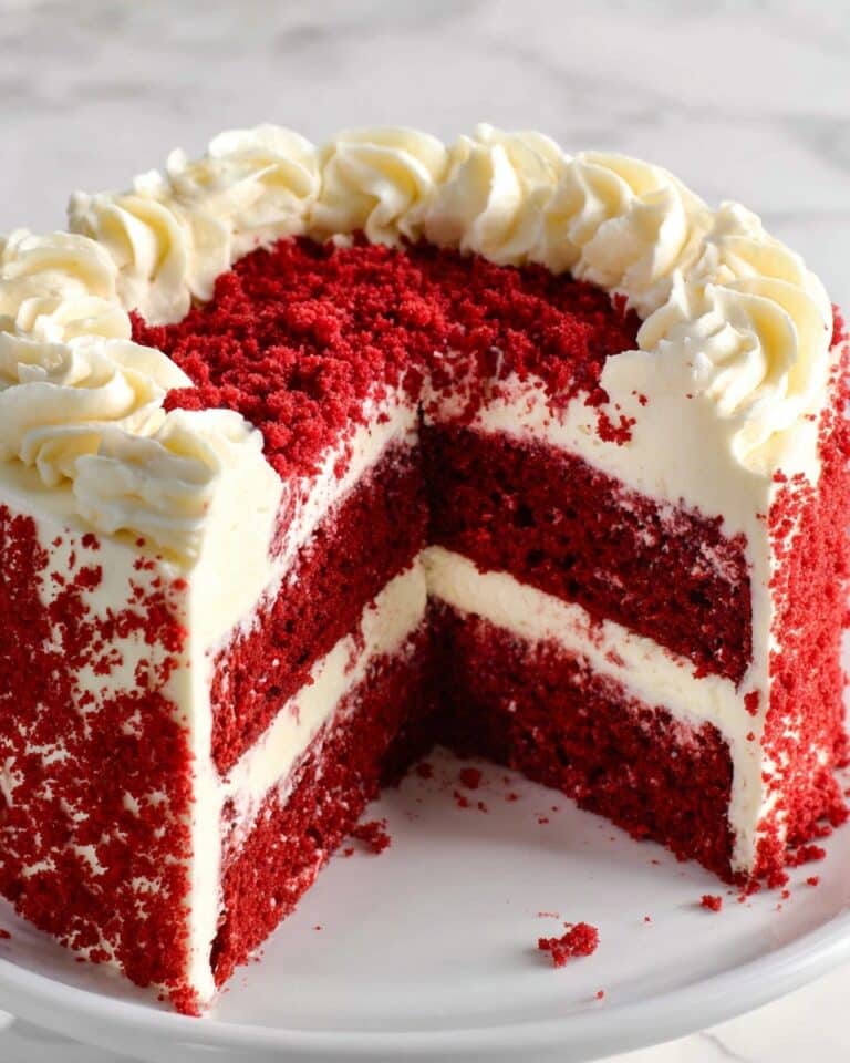 Red Velvet Cake with Cream Cheese Frosting Recipe
