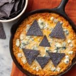 Easy to Decorate Halloween Buffalo Chicken Dip Recipe