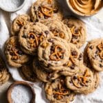 Peanut Butter Pretzel Cookies with Dark Chocolate Recipe