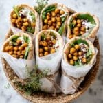 Chicken Pita Wraps with Chickpeas and Tzatziki Recipe