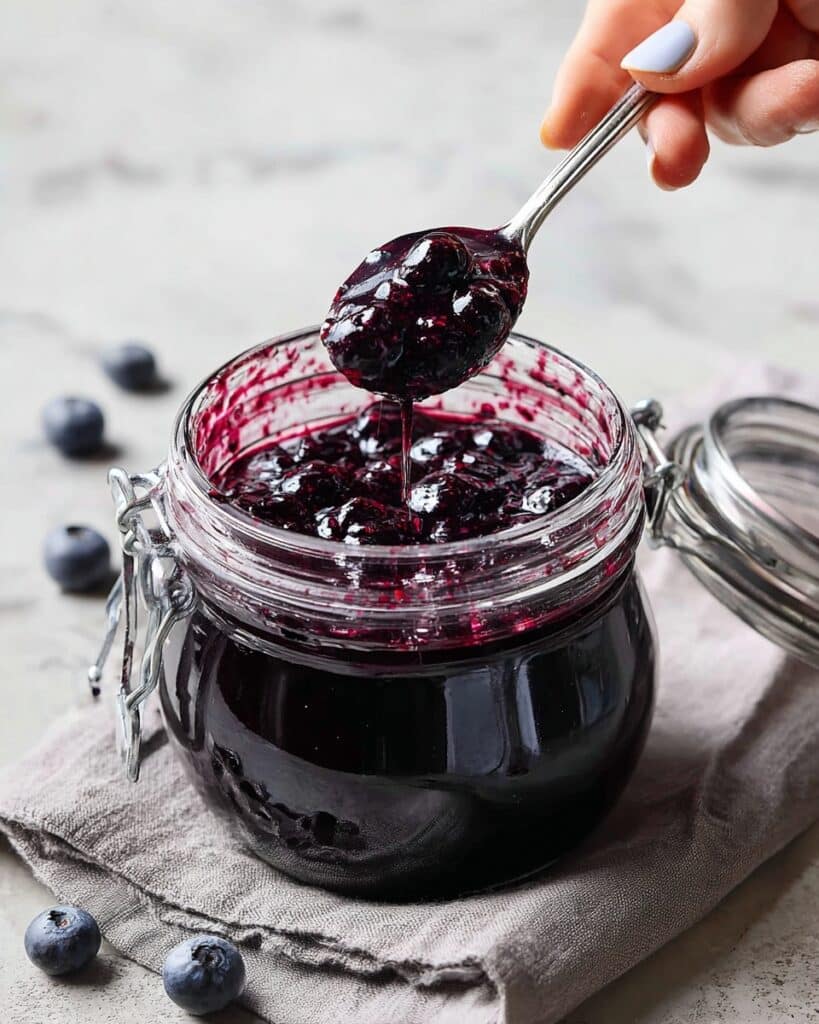 Healthy Blueberry Compote with Maple Syrup Recipe