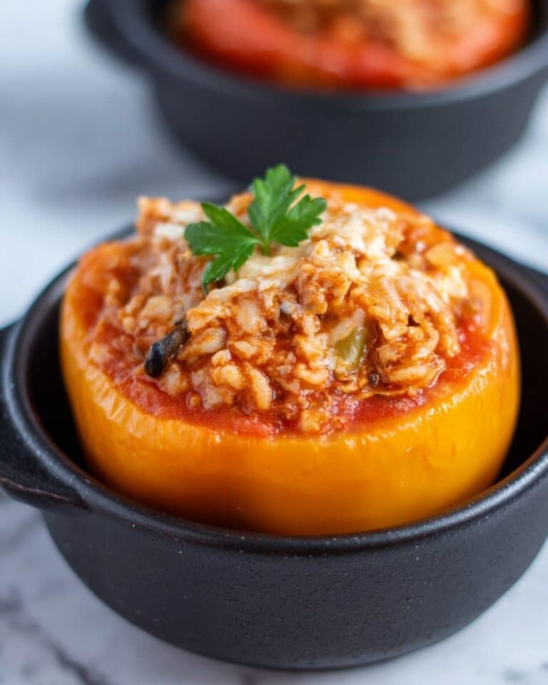 Ground Turkey Stuffed Bell Peppers Recipe