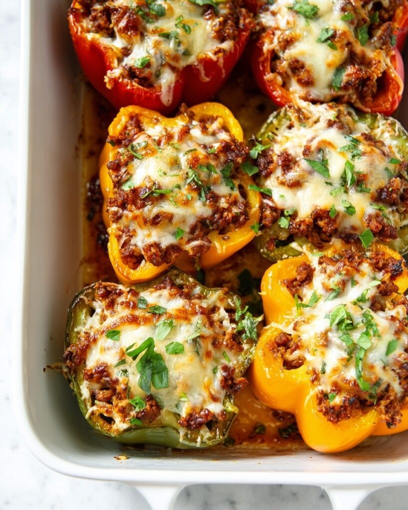 Ground Turkey Stuffed Peppers Recipe