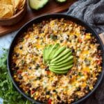 Cheesy Taco Rice Skillet Recipe