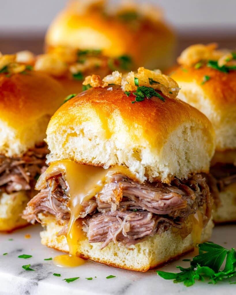 Easy French Dip Sliders Recipe