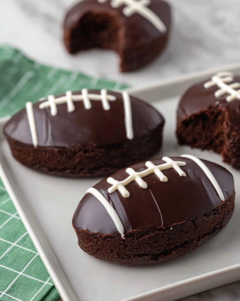 Fudgy Football Brownies Recipe