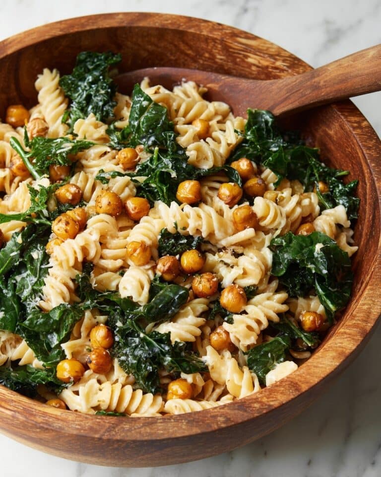 Kale Caesar Pasta Salad Recipe