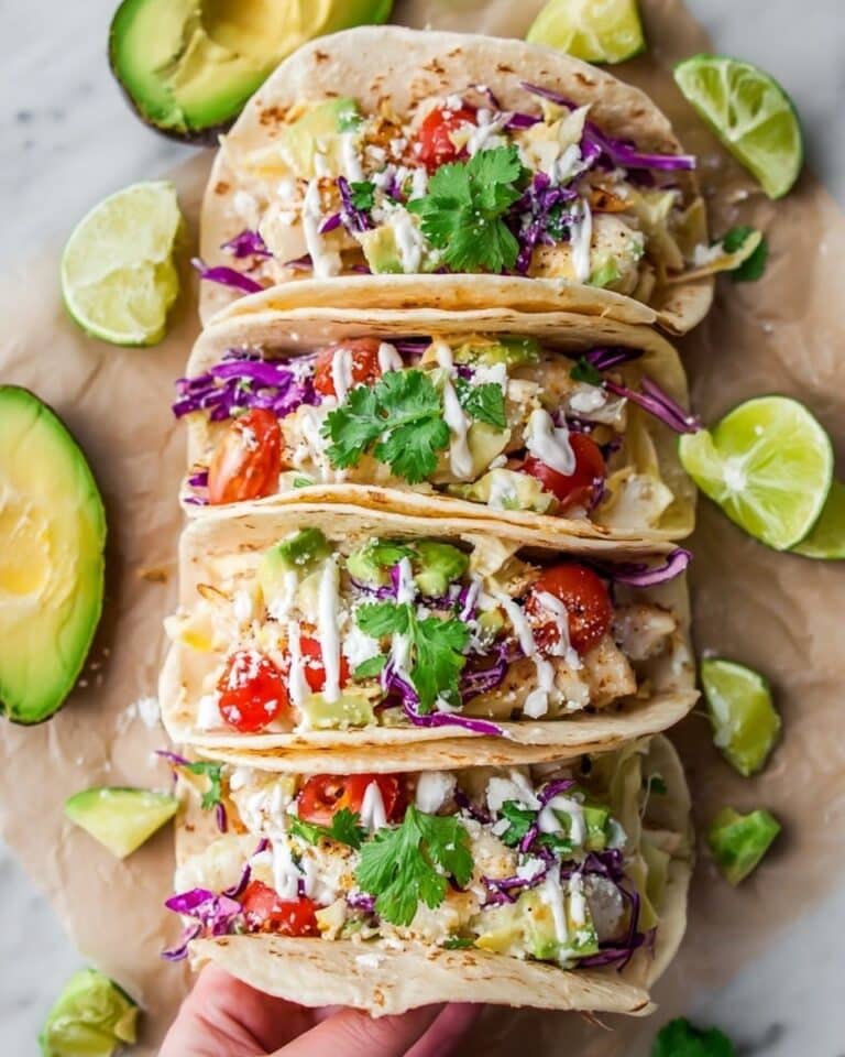 Fish Tacos with Homemade Taco Sauce Recipe