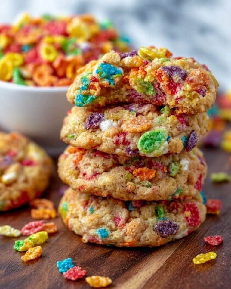 Fruity Pebble Pudding Cookies Recipe