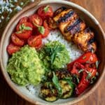 California Chicken, Veggie, Avocado and Rice Bowls Recipe