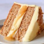 Moist Banana Cake with Caramel Recipe