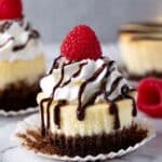 Brownie Bottom Mini Cheesecakes Recipe
