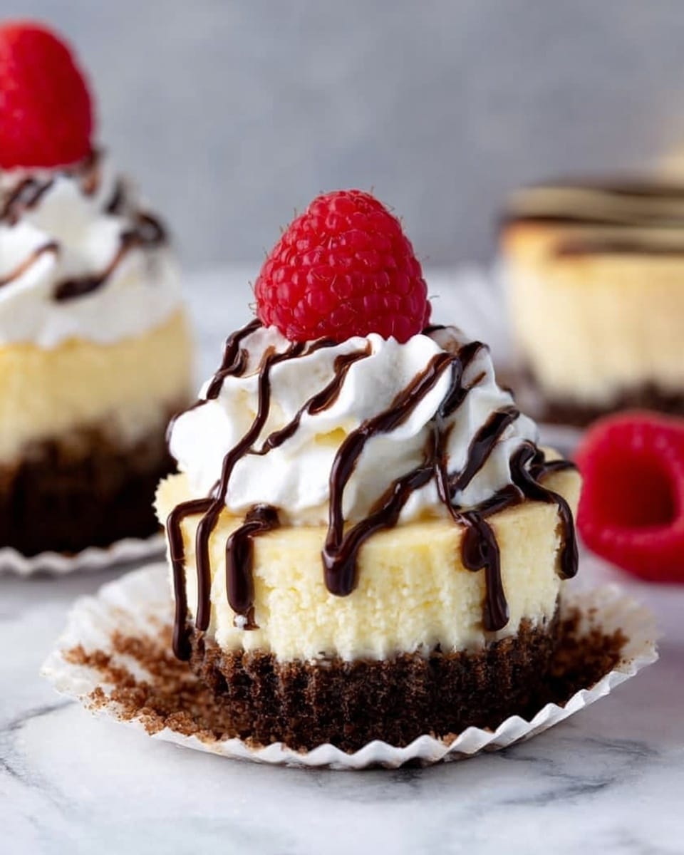 Brownie Bottom Mini Cheesecakes Recipe