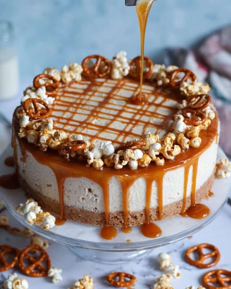 No-Bake Salted Caramel Cheesecake Recipe