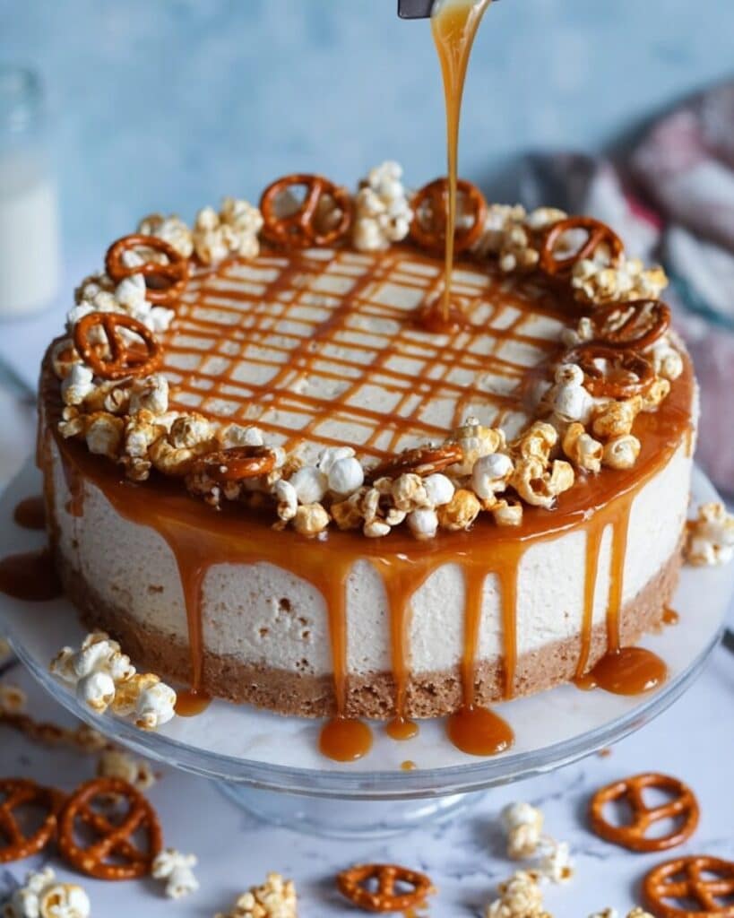 No-Bake Salted Caramel Cheesecake Recipe