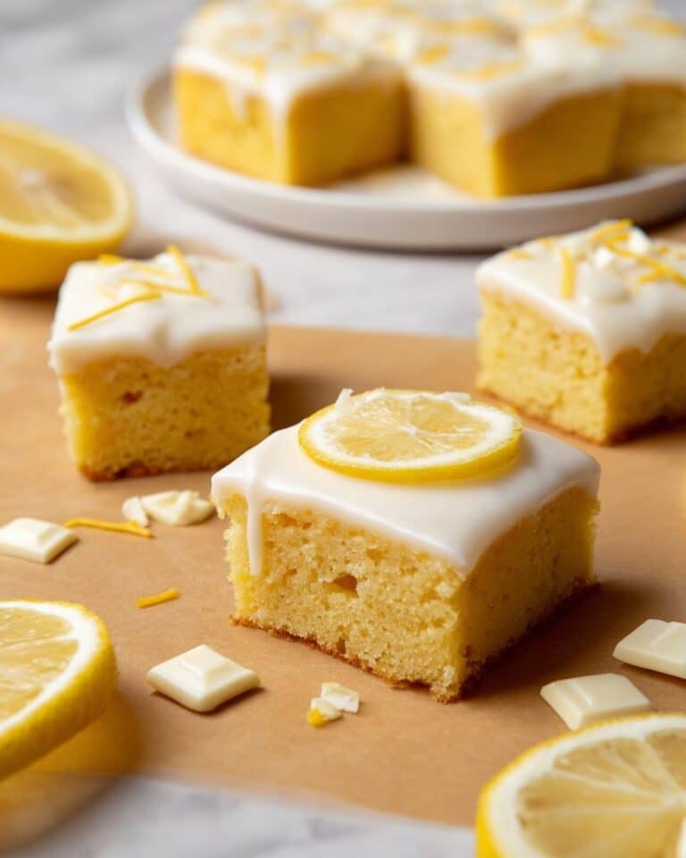 Lemon White Chocolate Brownies Recipe
